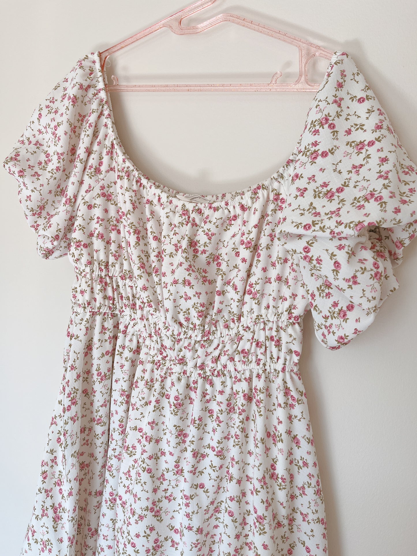 tiny floral flare dress