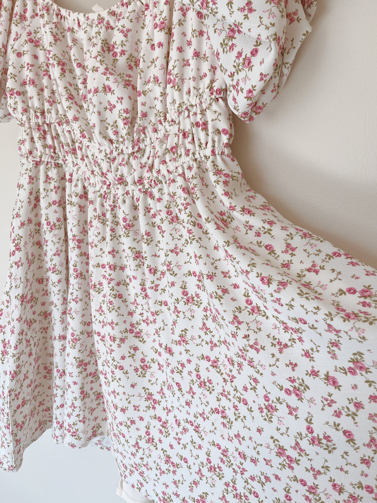 tiny floral flare dress