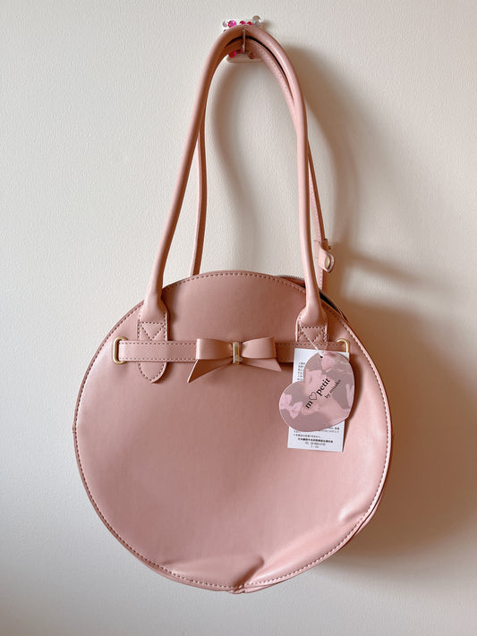 m♡petit dusty pink circle purse