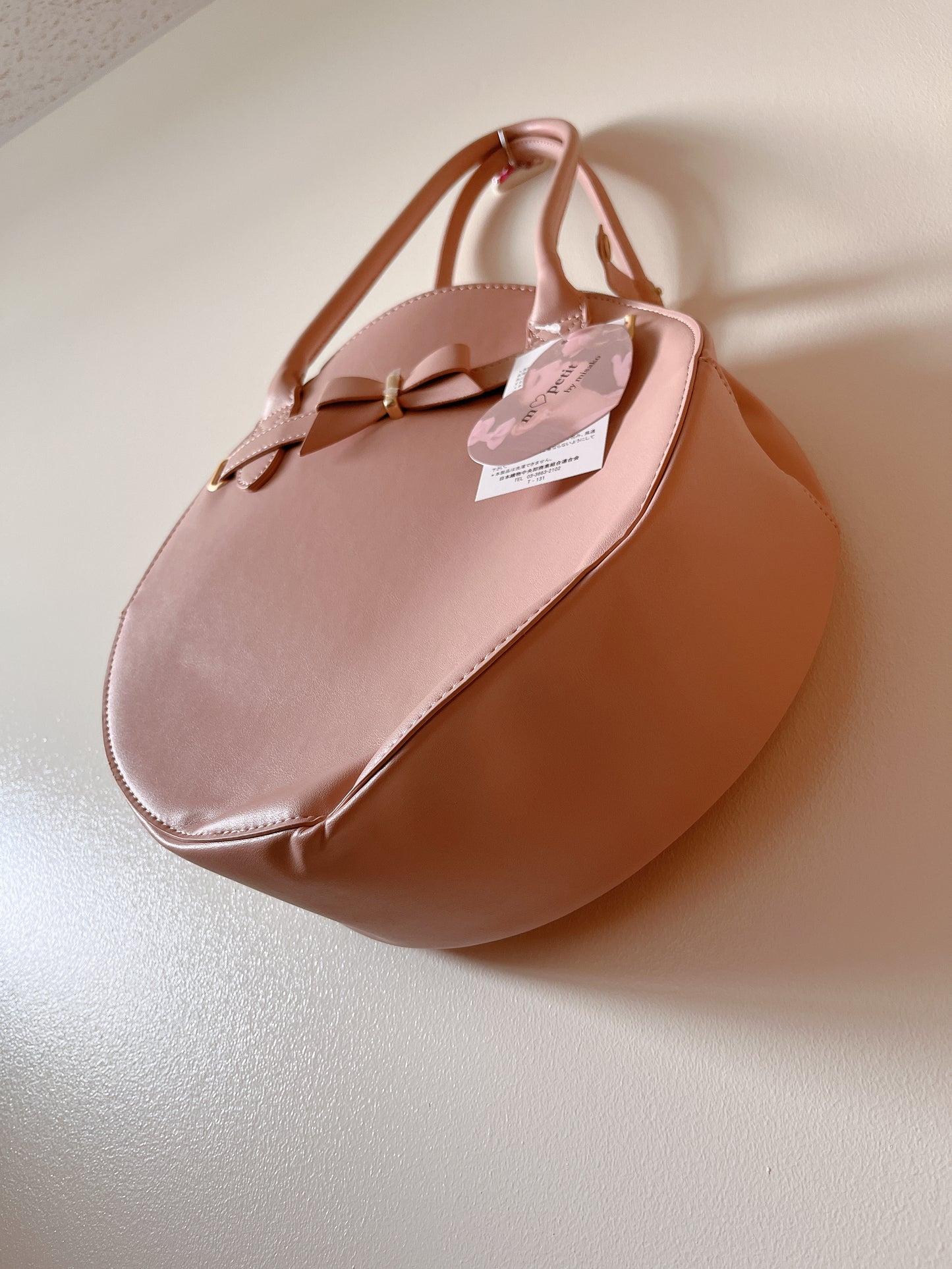 m♡petit dusty pink circle purse